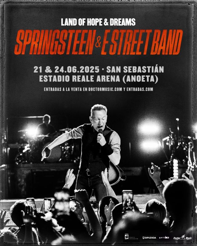 Falta menos de 1 mes para que llegue Bruce Springsteen a Donostia‼️ ¡Únicas dos citas en España!
👉🏽 21 y 24 de junio, Glory Days!!🎶🎶

@springsteen  @doctormusicconcerts #BruceSpringsteen