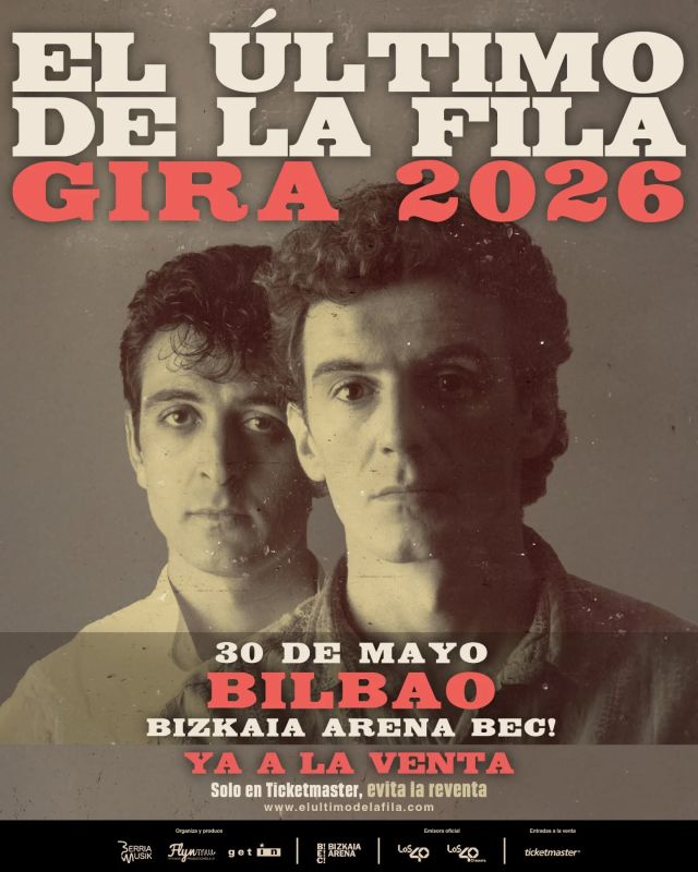 ✨✨Entradas ya disponibles✨✨ El Último de la Fila regresa a los escenarios con su Gira 2026 y ya puedes adquirir tus entradas para Bilbao!!👏🏻👏🏻

30 mayo | BILBAO. Bizkaia Arena BEC!

🎫 entradas ya a la venta en elultimodelafila.com

@elultimodelafila_ofc @bilbaoexhibitioncentre