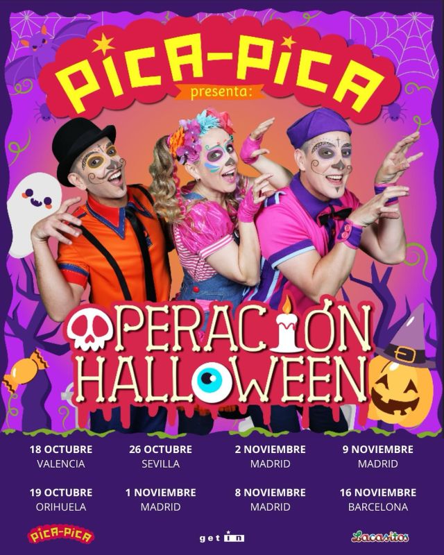 No te pierdas a @lospicapica en OPERACIÓN HALLOWEEN... su gira más terroríficamente divertida🧟🎃

¡Entradas ya a la venta!