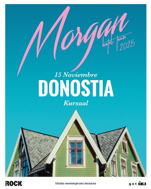 🔥Morgan recalará con su “Hotel tour” en el @kursaaldonostia el 15 de noviembre🔥

La de #Donostia será su única parada en Euskadi para presentar “Hotel Morgan”, su cuarto trabajo de estudio

🎟️Entadas a la venta mañana a las 12:00h en👉🏽

wearemorgan.com y kursaal.eus

@morgan_musica
#HotelTour #HotelMorgan