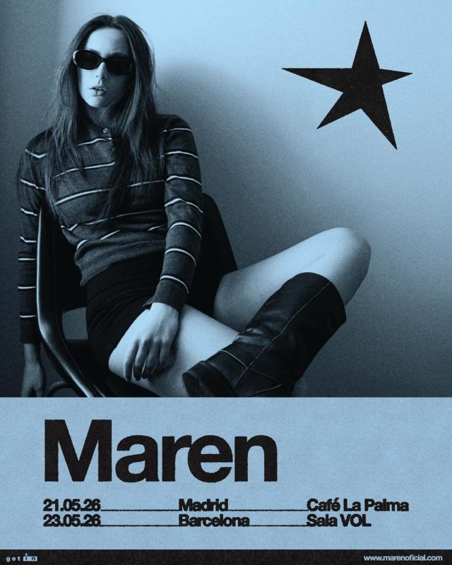 ¡Que llegue mayo que toca ver a @marenkattalin en las salas! 🎶🎶

Dos super citas: 

-21/05. Madrid. @cafelapalmaclub 
-23/05. Barcelona @salavol 

🎟️Entradas ya a la venta en 👉🏼marenoficial.com/tour-es