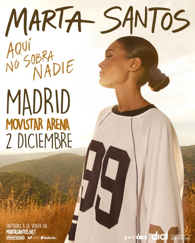 Madrid!
Por fin estamos de vuelta, mucho tiempo imaginando este momento. ❤️
Entradas a la venta mañana a las 12:00 en martasantos.net

📍 2 de diciembre
📍 Movistar Arena