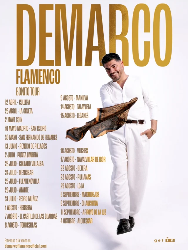 No dejamos de sumar fechas a Bonito Tour de @demarco_flamenco 🤍

¿En qué ciudad nos vemos?