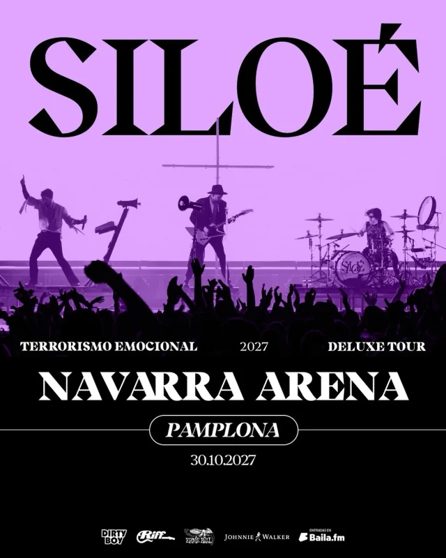 📣📣SILOÉ INCLUYE PAMPLONA EN “TERRORISMO EMOCIONAL 2027 DELUXE TOUR”, SU GIRA MÁS AMBICIOSA HASTA LA FECHA‼️

🎟️Las entradas para el concierto que tendrá lugar el 30 de octubre del próximo año en el Navarra Arena saldrán a la venta el miércoles 7 de octubre a las 12:00h en 👉🏼siloemusic.es
 
@siloe_music 
@navarrarena